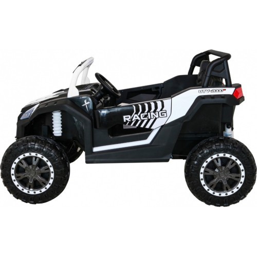Elektromobilis Buggy ATV Racing 4x4 baltas