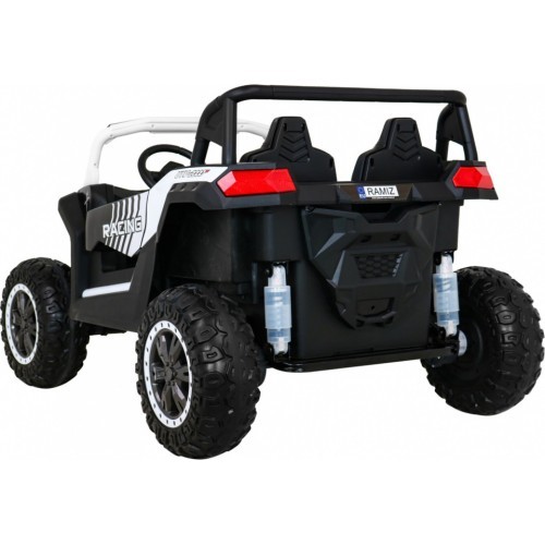 Elektromobilis Buggy ATV Racing 4x4 baltas