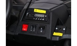 Elektromobilis Buggy ATV Racing 4x4 baltas