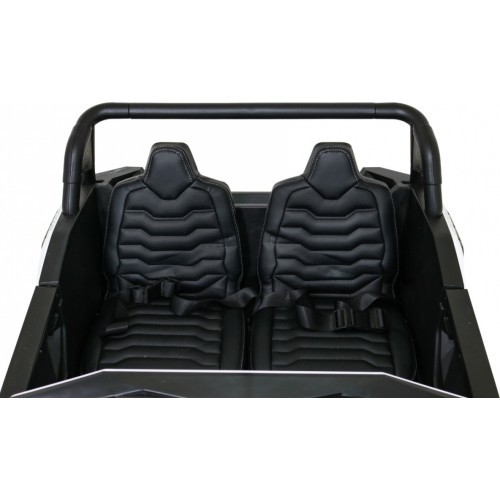 Elektromobilis Buggy ATV Racing 4x4 baltas