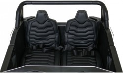 Elektromobilis Buggy ATV Racing 4x4 baltas