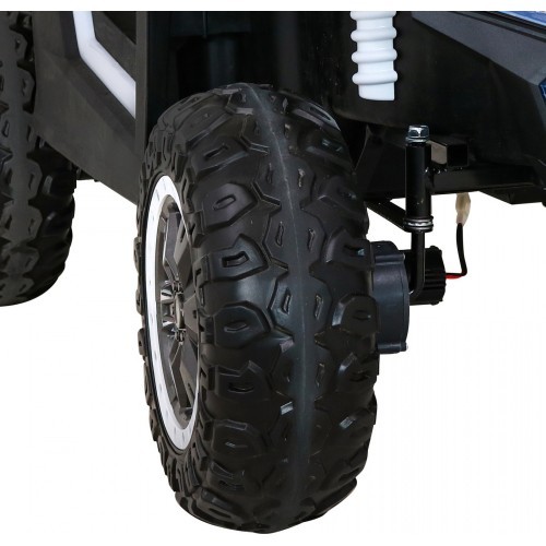 Elektromobilis Buggy ATV Racing 4x4 baltas