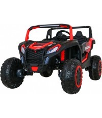 Elektromobilis bagis ATV Racing 4x4, raudonas