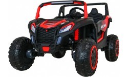 Elektromobilis bagis ATV Racing 4x4, raudonas