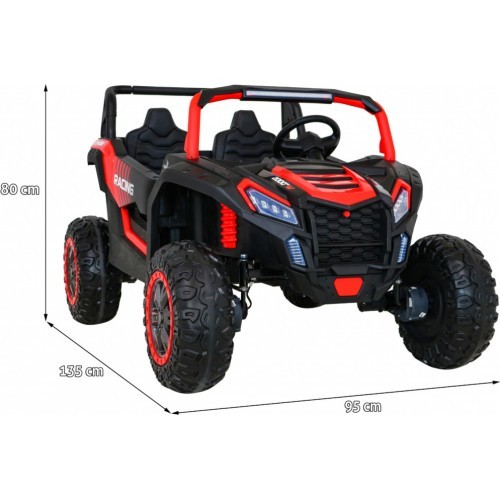 Электромобиль багги ATV Racing 4x4, красный