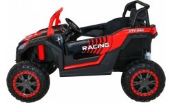 Elektromobilis bagis ATV Racing 4x4, raudonas