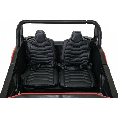 Elektromobilis bagis ATV Racing 4x4, raudonas