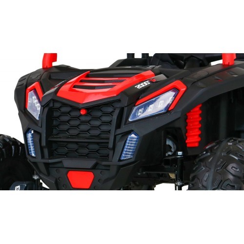 Elektromobilis bagis ATV Racing 4x4, raudonas