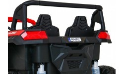 Elektromobilis bagis ATV Racing 4x4, raudonas