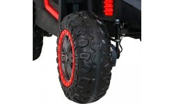 Elektromobilis bagis ATV Racing 4x4, raudonas