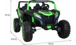 Elektromobilis Buggy ATV Racing 4x4, žalias