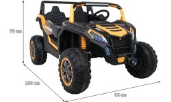 Электромобиль Buggy ATV Racing 4x4, золотой