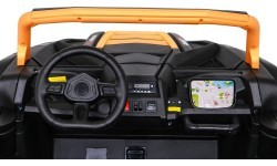 Elektromobilis Buggy ATV Racing 4x4, auksinis