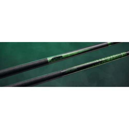 Biliardo lazda Predator SP2 Adventura – Stained Green 1, Uni-Loc, Revo viršutinė dalis, baltas Vault Plate, 12,4 mm UL