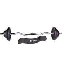 Штанга с дисками inSPORTline Castblack 120 см/30 мм 45 кг