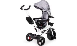 Triratukas Eco Toys su 360° pasukama sėdyne, mėlynas