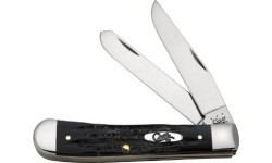 Pocket Knife Case SS Buffalo Horn Trapper
