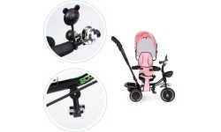 Triratukas ECOTOYS su sukiojama sėdyne ir stumdymo rankena