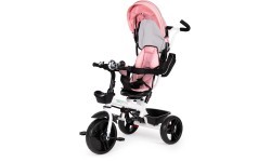 Triratukas su sukiojama 360° sėdyne, rožinis ECOTOYS