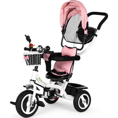 Tricycle rotating canopy durable rubber wheels ECOTOYS