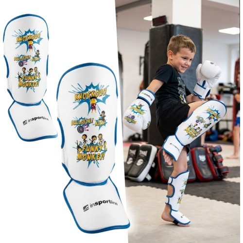 Детские защита голени inSPORTline Shinzox - Белый