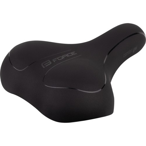 Седло FORCE COMFORT GEL LADIES tourist 245 x 180 мм (чёрное)