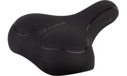 Седло FORCE COMFORT GEL LADIES tourist 245 x 180 мм (чёрное)