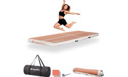 Inflatable Exercise Mat inSPORTline Airstunt 300 x 100 x 10 cm Mocha Mousse