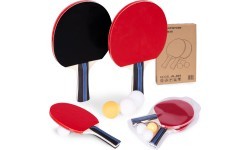 Table tennis set 2 ping-pong paddles 3 balls