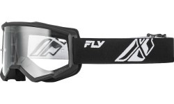 Детские кроссовые очки Fly Racing Focus Youth - černá/bílá, čiré plexi