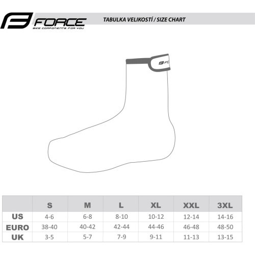 FORCE PU Dry Road shoe covers (black) 44-46 (XL)