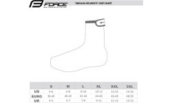 Бахилы для обуви FORCE PU Dry Road (чёрные) 44-46 (XL)