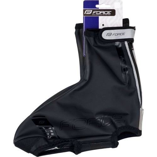 FORCE PU Dry Road shoe covers (black) 44-46 (XL)