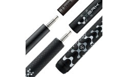 Biliardo lazda Poison VX Break Jump, juoda/pilka, GTX apvijos, Radial