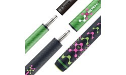 Billiard Cue, Pool, Poison VX Break Jump Green/Pink, GTX Wrap, Radial