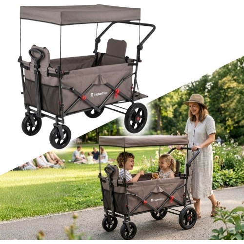 Складная транспортировочная тележка inSPORTline StrollKidz для перевозки детей