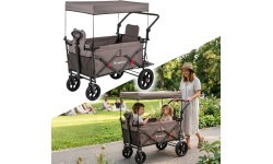Складная транспортировочная тележка inSPORTline StrollKidz для перевозки детей