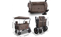Складная транспортировочная тележка inSPORTline StrollKidz для перевозки детей
