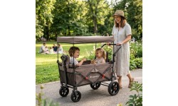 Sudedamas transportavimo vežimėlis inSPORTline StrollKidz vaikams vežti