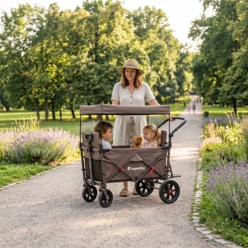 Складная транспортировочная тележка inSPORTline StrollKidz для перевозки детей