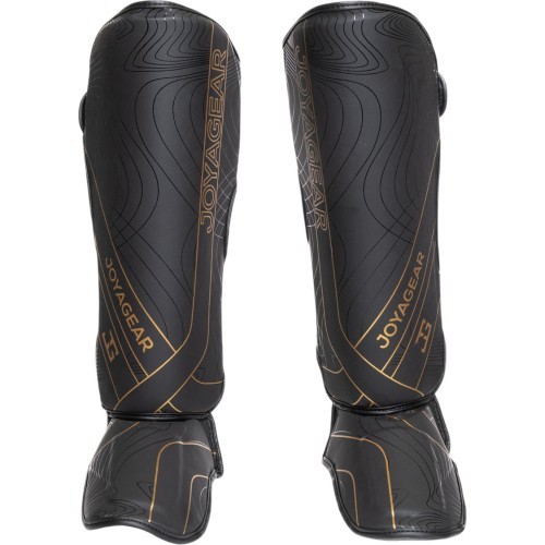 "Joya Essential Shinguards" juodai auksiniai