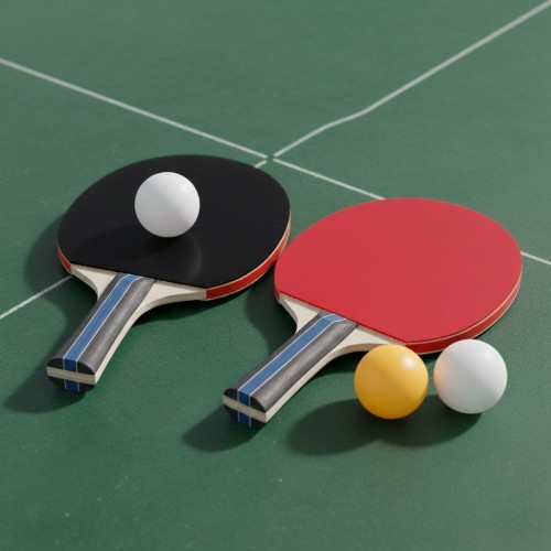Table tennis set 2 ping-pong paddles 3 balls