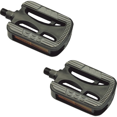 TOP VELO 9/16" pedals, plastic, Non-Slip (black)