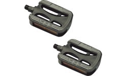 TOP VELO 9/16" pedals, plastic, Non-Slip (black)