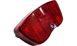 Rear light with 3 LEDs, battery-powered, 8 cm
