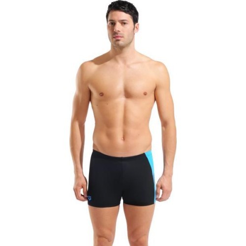 M Printed Splice Swim Short Black-Turquoise 100 - 580