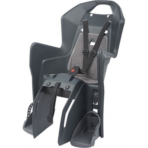 Polisport Koolah CFS bicycle child seat, rack-mounted (grey)