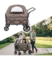 Складная тележка для перевозки собак inSPORTline StrayPaws