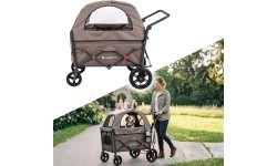 Folding Pet Transport Wagon for Dogs inSPORTline StrayPaws