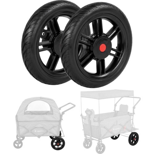 Atsarginiai galiniai ratai StrollKidz ir StrayPaws vežimėliams 5,5 x 29 cm, 2 vnt.
